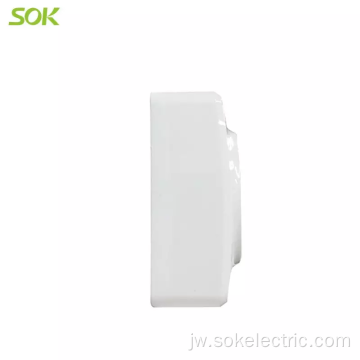 1Gang Schuko Outlet tanpa Shutter Surface Mounted sockets